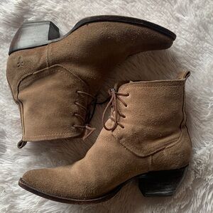 Frye Women Sacha Chukka Ankle Tan Suede Boot